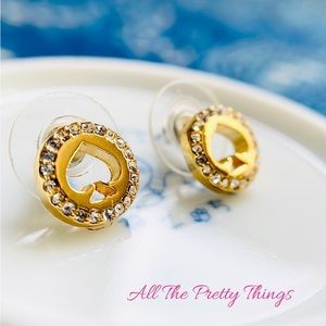 Spot the Spade Pavé Halo Studs